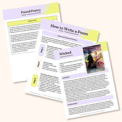 Wicked (Musical and Movie) - ELA Study