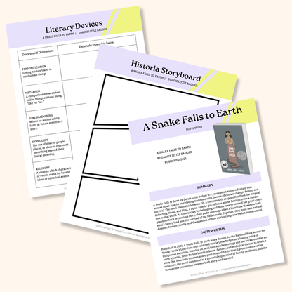 A Snake Falls to Earth by Darcie Little Badger - Novel Study