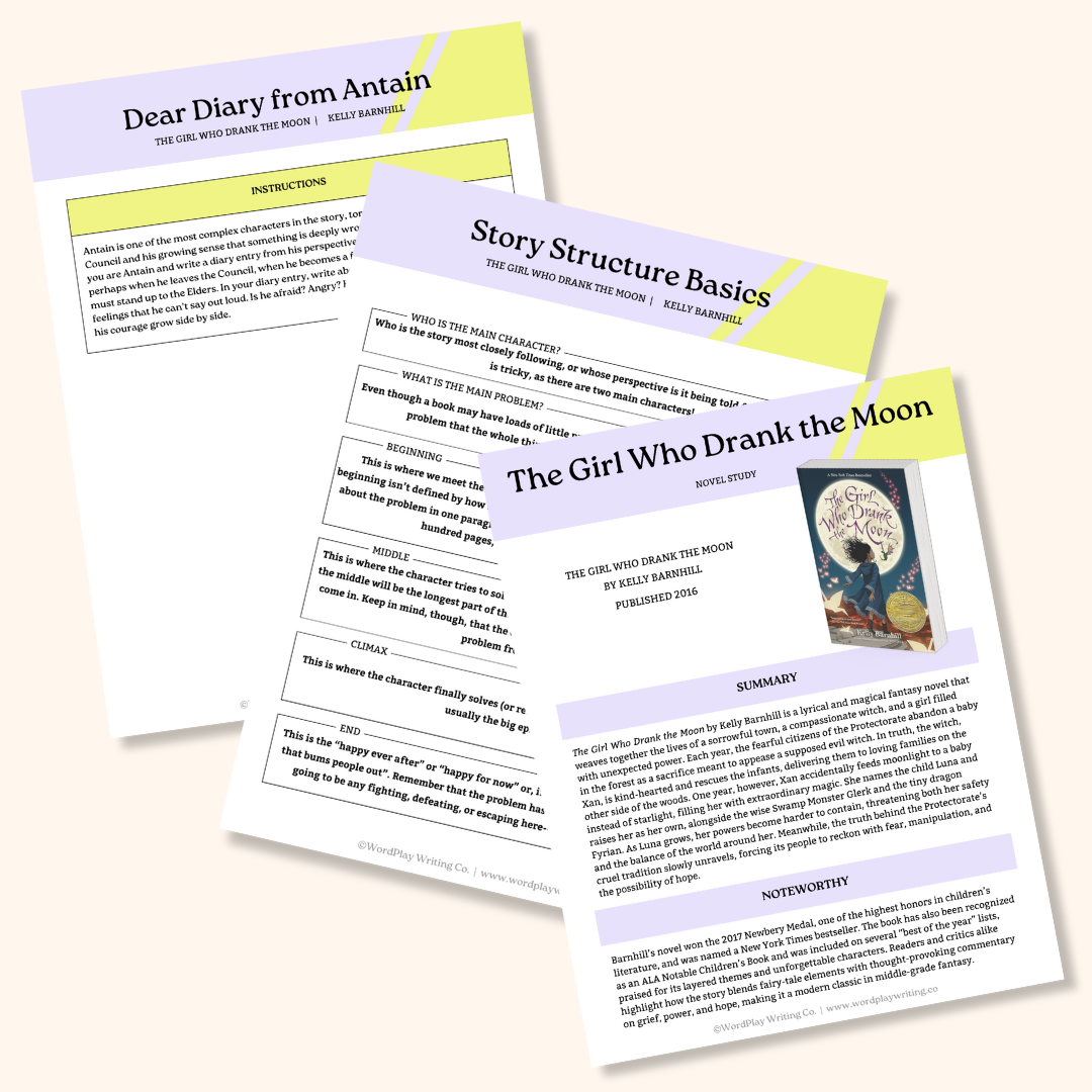 The Girl Who Drank the Moon by Kelly Barnhill - Novel Study
