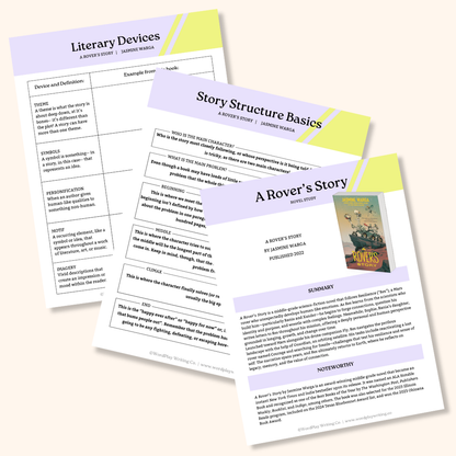 A Rover's Story by Jasmine Warga - Novel Study