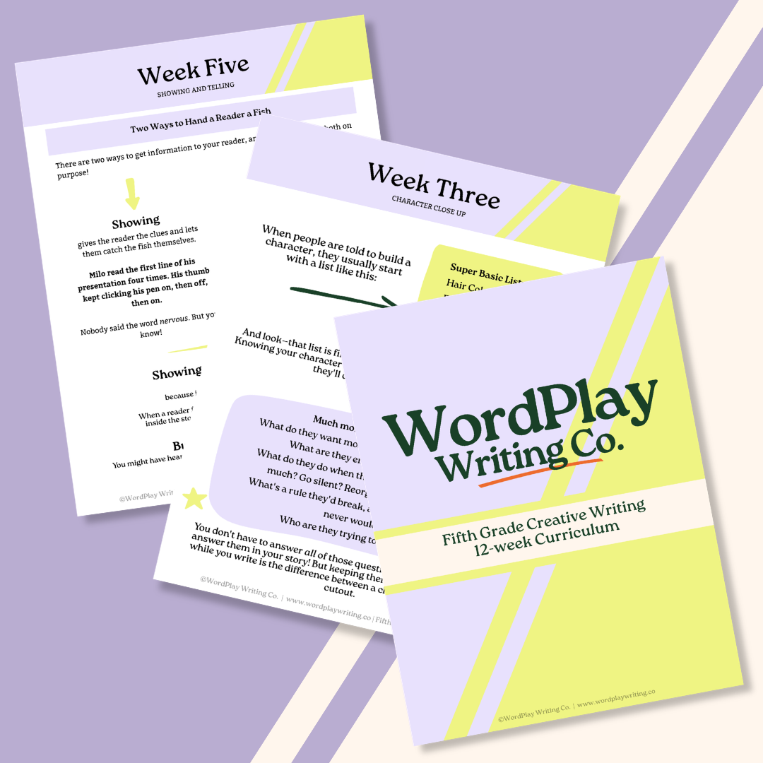 5th Grade Creative Writing 12-Week Downloadable Curriculum